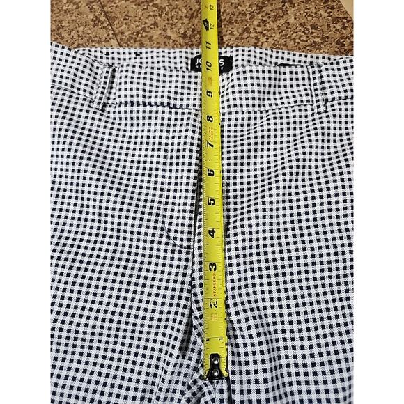 Jones New York Grace Ankle Dress Pants Womens 8 Gingham Check Plaid Black White - Picture 4 of 9
